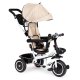 ECOTOYS 3-in-1 Kids Tricycle with 360° Rotating Seat, Beige