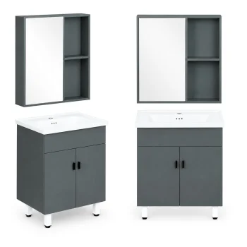 Multigarden ModernHome Bathroom Furniture Set with Sink and Mirror