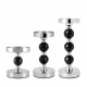Set of 3 Decorative Candle Holders, Black