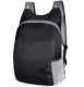 Lightweight foldable backpack 20L, black