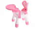 Kids Feeding and Play Chair with Table, Pink