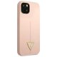 Guess Silicone Triangle Case for iPhone 13 mini, Pink