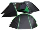 Waterproof 3-Person Camping Tent with Vestibule 14517, Black-Green