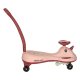 Gravity Ride-On Wiggle Car Swing FIX S1 with LED Wheels and Push Handle, Pink, max 65kg