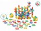 Magnetic Tiles Marble Run 105 Piece Set with LED Lights STEM Building Toy