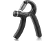 Hand grip strengthener with adjustable resistance 5–60 kg, black