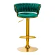Velvet Makeup Chair 4Rico QS-B313a, Green