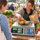 Electronic Retail Price Computing Scale LCD 40 kg / 2 g Rechargeable