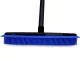Rubber Broom for Pet Hair with Squeegee and 120cm Handle, Black