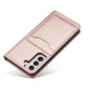 Wallet Flip Case for Samsung Galaxy S22+ with Card Holder and Stand, Pink