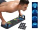 14-in-1 Push-Up Board with Handles, Black