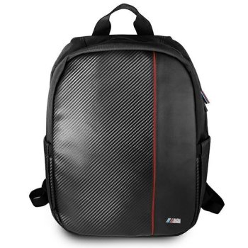 BMW M Collection 16" Backpack, Black/Red Stripe