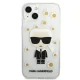 Karl Lagerfeld Flower Ikonik Karl Case for Apple iPhone 13 mini, Transparent