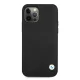 BMW iPhone 12 / 12 Pro Case Leather Deboss, Black