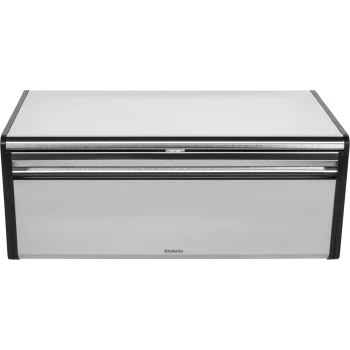 Brabantia Fall Front Bread Bin, Matt Steel