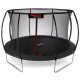 Garden trampoline 12ft (374 cm) with inner safety net Neo-Sport, black