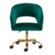 Velvet Swivel Chair 4Rico QS-OF212G, Green