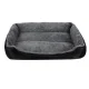 Purlov 24288 Dog and Cat Bed, 60x45 cm, Grey/Black