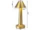 Wireless LED Table Lamp, Touch Control, 3 Light Modes, Gold