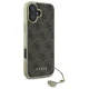 Guess iPhone 16 Case 4G Charms Collection, Brown