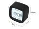 Digital Alarm Clock with Thermometer and Hygrometer LCD, Black