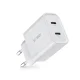 Tech-Protect C20W Wall Charger 2x USB-C PD 20W - White