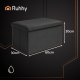 Foldable Velvet Storage Ottoman Bench Ruhhy 25995, 60x30x30 cm, Black