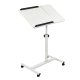 Maclean Mobile Laptop Desk MC-121 W, Adjustable Height, White
