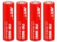 18650 Li-Ion Rechargeable Battery 3800mAh 4.2V, 1 pc, Red