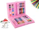 Art Painting and Drawing Set in Case, 68 pcs, Pink