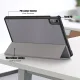 Lenovo Tab P11 Gen 2 (TB350FU) Trifold Stand PU Leather Hard Protective Cover Case, Gray