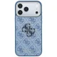 Guess 4G & Big Resin Logo Case for iPhone 17 Pro / 18 Pro - Light Blue