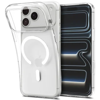Spigen Liquid Crystal MagSafe Case for iPhone 18 Pro Max / 17 Pro Max, Clear and White
