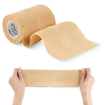 4Fizjo Self-Adhesive Cohesive Bandage 4.5 m × 10 cm, Beige