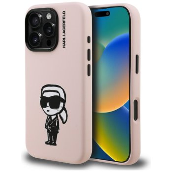Karl Lagerfeld Silicone Karl Sketch MagSafe Phone Case Cover iPhone 16 Pro Max - Pink