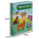 Magnetic Puzzle Book with African Animals Educational Montessori Toy for Toddlers