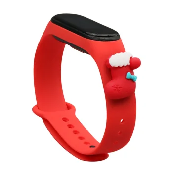 Red Christmas Sock Strap for Xiaomi Mi Band 3 / 4
