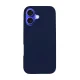 3mk Silicone Case for iPhone 16 Plus, Navy Blue