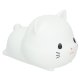 Silicone Cat Night Light for Kids, Touch Control, USB Rechargeable, White