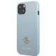 Guess Saffiano 4G Small Metal Logo Case for iPhone 13 - Blue