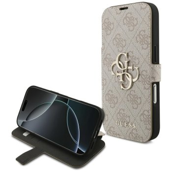 Guess Book 4G Metal Logo Phone Case Cover iPhone 17 Pro - Pink