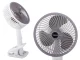 Wireless Foldable Desk Fan with Clip, White