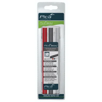 Pica BIG DRY FOR ALL Refills 2x5 mm, 12 pcs, Red/Graphite/White
