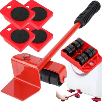 Furniture Moving and Lifting Set with 4 Rollers up to 150 kg