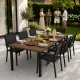 Multigarden Large Garden Table 180x90 cm, Brown
