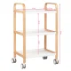 Cosmetic Helper Trolley HS-09 Wooden, White