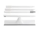 2-in-1 Floor Squeegee with Brush and Adjustable Handle