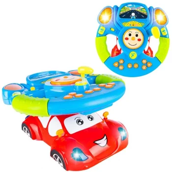 Interactive Steering Wheel Toy for Toddlers with Music, Lights and Projector