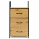 Storage Cabinet with 3 Fabric Drawers ModernHome, 59 x 24 x 81 cm