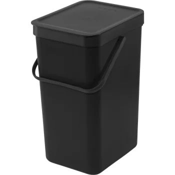 Brabantia Sort & Go Waste Bin 16L, Dark Grey